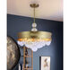 Verdi Square 8 Light 26 inch Soft Gold With Gold Leaf Convertible Pendant Ceiling Light